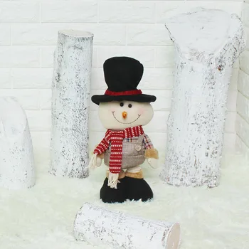

Christmas decorations creative stretch Santa Claus Snowman elk doll cloth doll gift