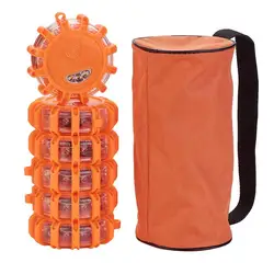 Lumière stroboscopique magnétique à LED, 6 pièces, lumière clignotante de sécurité d'urgence pour le sauvetage de la voiture 