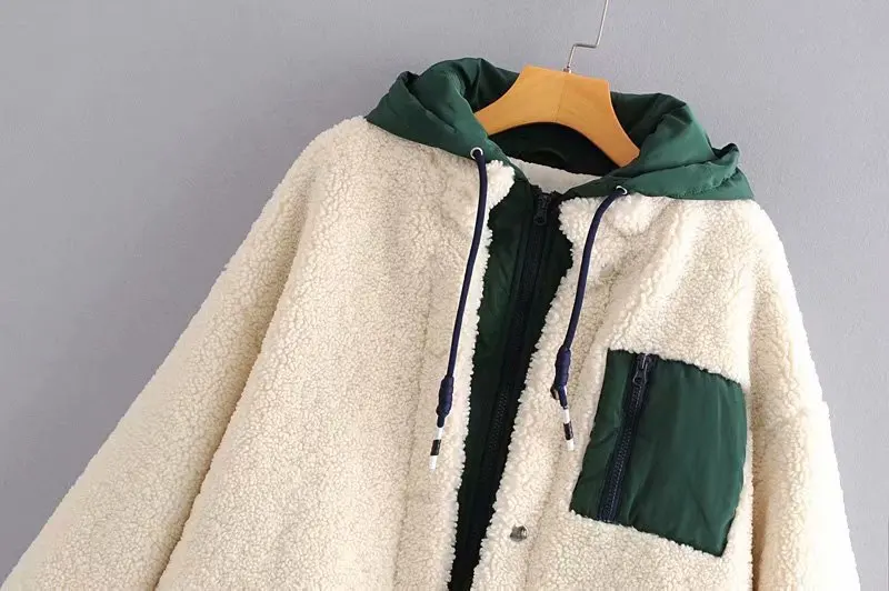 

2019 Autumn And Winter New Style Western Style Fleece Joint Mixed Colors Loose-Fit Jacket 2969259