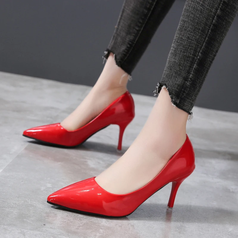 Women's Pumps 7cm Thin Heels  Dress Classic Shoes Super Big Size 49 50 Plus Size megamarketplace Experience both style and co...