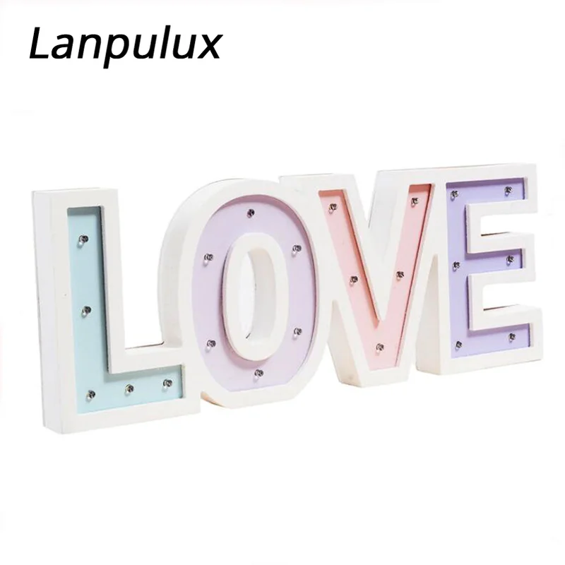 Lanpulux домашний светодиодный светильник с надписью LOVE сочетающимися носками в