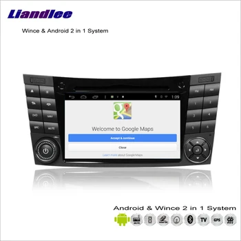 

Liandlee For Mercedes Benz E Class W211 2002~2009 Car Radio DVD Player GPS Nav Map Navigation Wince & Android 2 in 1 S160 System