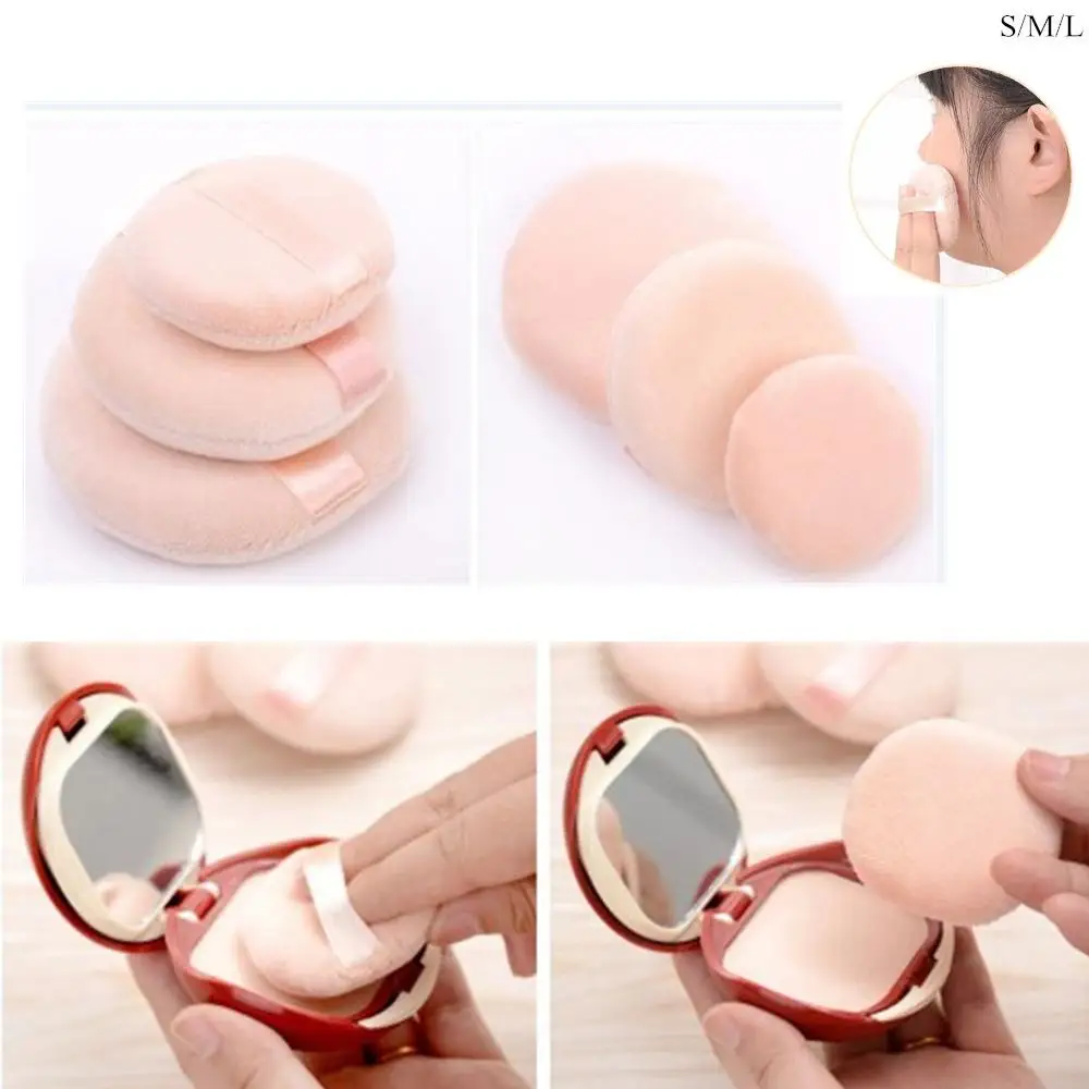 

S/m/L Professional Round Shape makeup Powder Puff Super Soft Body Powder Foundation Puff Portable Make Up Tool Wholesale