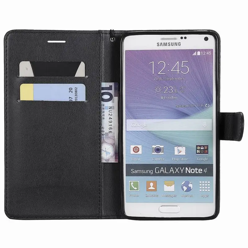 Чехол для samsung Galaxy Note 3 4, чехол, роскошная магнитная застежка, подставка, кошелек, кожаный чехол-книжка для телефона, для Samusng Note 4, чехол