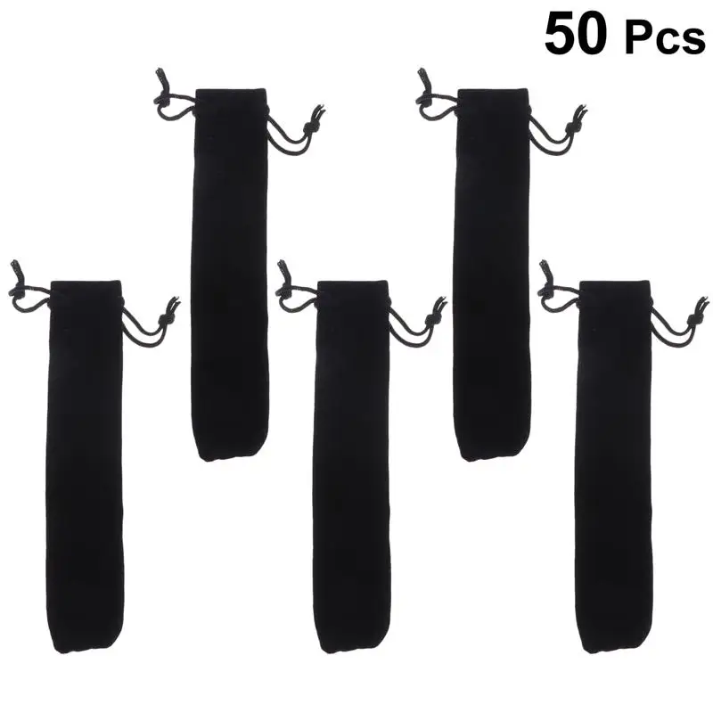 Бархатный Чехол для ручка со шнурком чехол ручек и карандашей 50 шт. | Дом сад