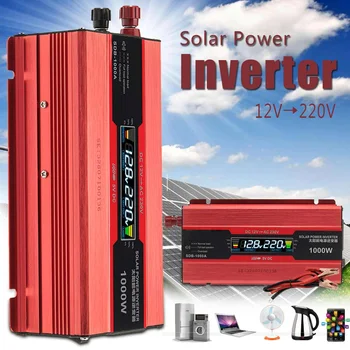 

Car Inverter 12v 220v Auto Power Inverters 12 to 220 for 1000W Transformer Voltage Converter Inversor Charger Solar Adapter