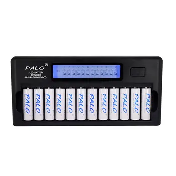 

PALO NC32 12 Slot LCD Display Smart Battery Fast Charger Multiple Protection Smart KTV Microphone Battery Charger No Battery