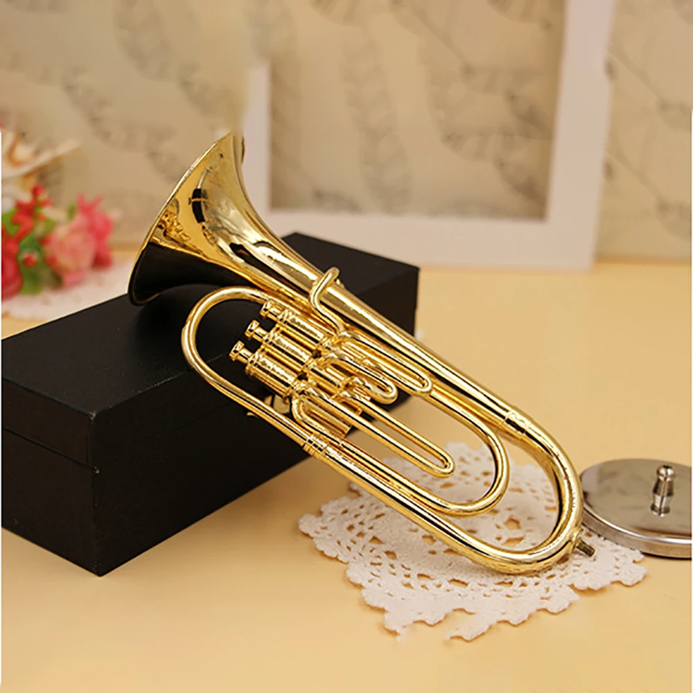 Miniatur Baritone Mini Tuba Musikinstrument Dekoration