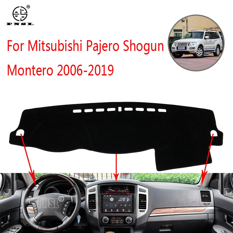 PNSL чехол для приборной панели автомобиля коврик Mitsubishi Pajero montero 2006-2019 защита от