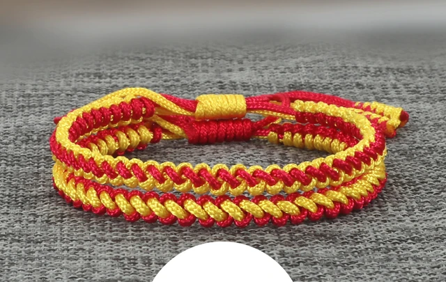 Rhdun 2 Pcs Couple Bracelets, Handmade Black Red String Mix Infinity Love Lucky Bracelet for Men Women Tibetan Amulet Knot Matching Bracelet for