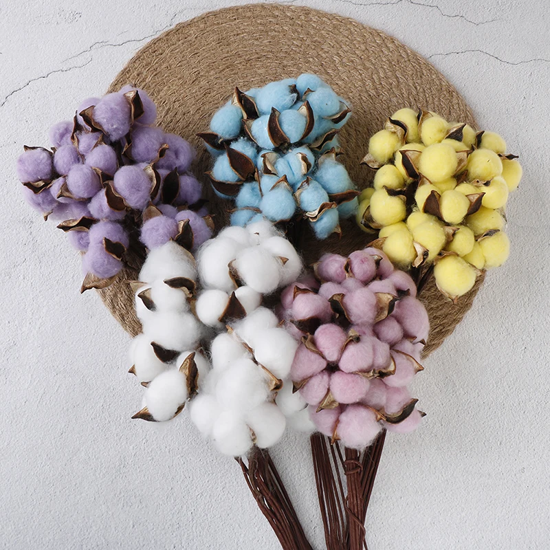 10/шт натуральный хлопок цвет один сушеные цветы поделки из искусственных цветов Ароматические украшения для дома, свадьбы, вечеринки