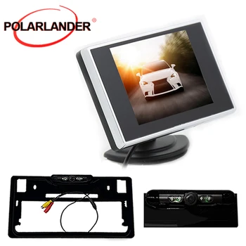 

Rear view camera monitor Car Monitor Japanese lisence platee led 3.5 inch TFT LCD Auto TV Car Assist Backup Reverse Monitor