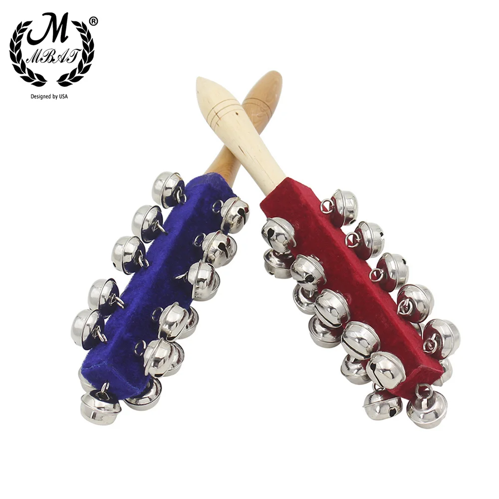 M MBAT Wooden Orff Instruments 21 Bell Rod Toys Early Education Musical Instruments Stick Shaker Musical Toy for Children Kid