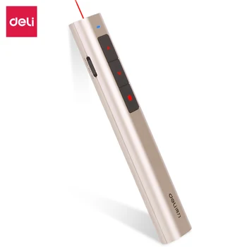 

Deli 2809R High Power Rechargeable Laser Pen Long Distance Lazer Pointer Red Light Color Business Office School Supply PPT Slide