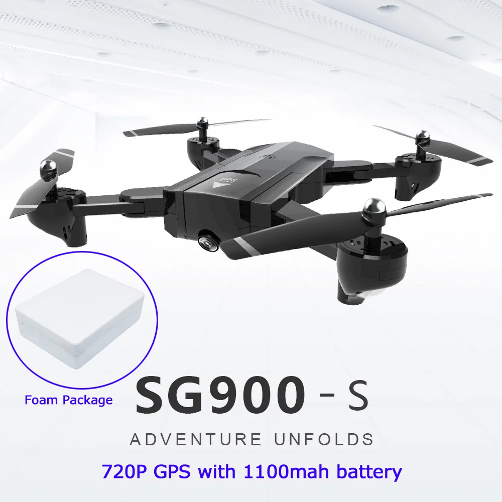 Дрон SG900 4K камера Широкоугольный HD 720P gps SG900-S Wi-Fi FPV 22 мин Время полета следуем за мной оптический поток Радиоуправляемый квадрокоптер Дрон - Цвет: SG900-S 720P GPS