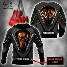 Plstar cosmos 3dprinted mais novo esporte de boxe nome personalizado presente único hrajuku streetwear unisex casual hoodies/zip/moletom 4