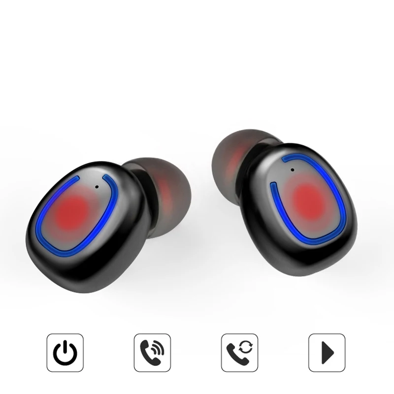 Xi11 Mini Bluetooth 5,0 наушники беспроводные наушники Ipx4 водонепроницаемые Tws стерео Hi-Fi звук с зарядным чехлом 500Ma