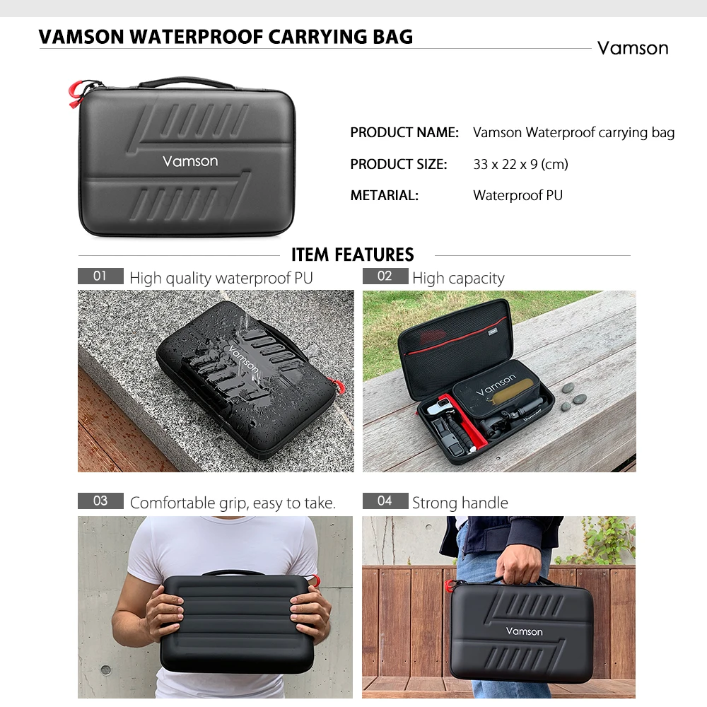 Vamson Accessories Kit for GoPro Hero 9 Black