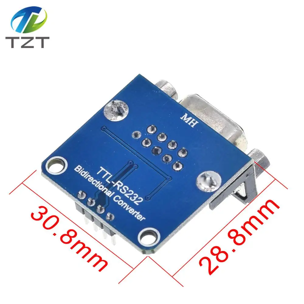 10 шт./лот MAX3232 RS232 к TTL последовательный порт конвертер Модуль DB9 разъем MAX232|lot lot|lot