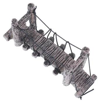 

1pcs Aquarium Bridge Fish Tank Decoration Ornament Coral Realistic bridge Resin Artificial Landscaping Decor