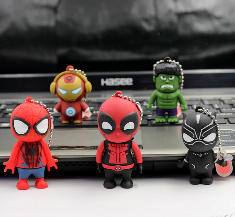 Legend Doll, флеш-накопитель USB 3,0, Черная пантера, флеш-накопитель, 256 ГБ, 64 ГБ, 128 ГБ, Дэдпул/Человек-паук, USB флеш-накопитель, 32 ГБ памяти, флешка