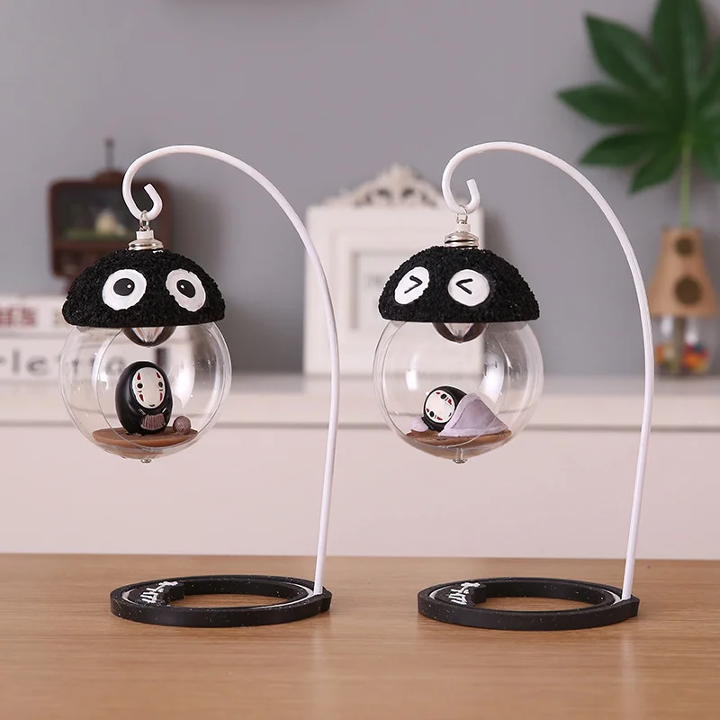

Cartoon Crafts Japanese-style Anime No Face Man Mini Figure Model Led Night Light Toy Children Kids Gift Room Decor Night Lamps