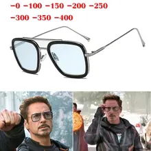 Близорукость фотохромные солнцезащитные очки готовые синие мужские оправа для очков от близорукости с цветными линзами солнцезащитные очки близорукость очки УФ NX