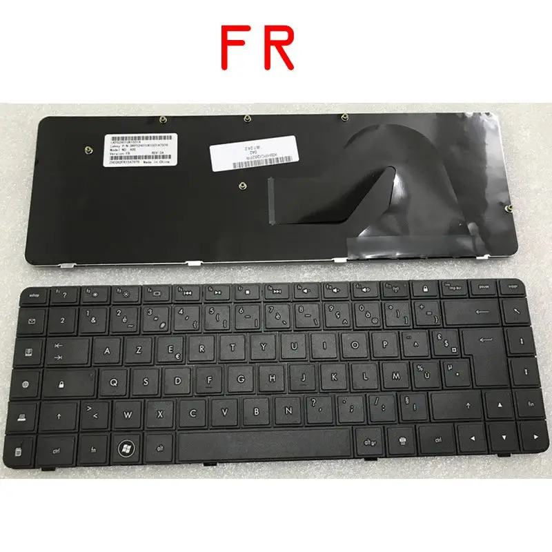 

GZEELE French Keyboard for HP Compaq Presario CQ56 G56 CQ62 G62 AX6 CQ56-100 FR 605922-051 AZERTY