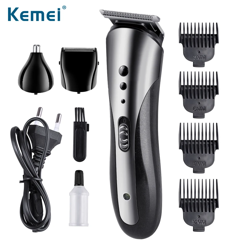 

kemei hair clipper 3 in 1 Hair clipper professional Cordless cable Barber Shop Men's electric haircut Compatible with wall magic
