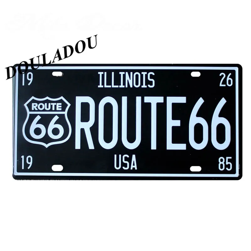 [Douladou] TEXAS Route66 ретро классический металлический знак Декор винтажные металлические жестяные знаки номерной знак табличка Плакат Украшение 30x15 см