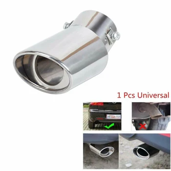 

Auto Exhaust Tail Pipe Trim Universal Stainless steel Chrome Silver 1 pcs