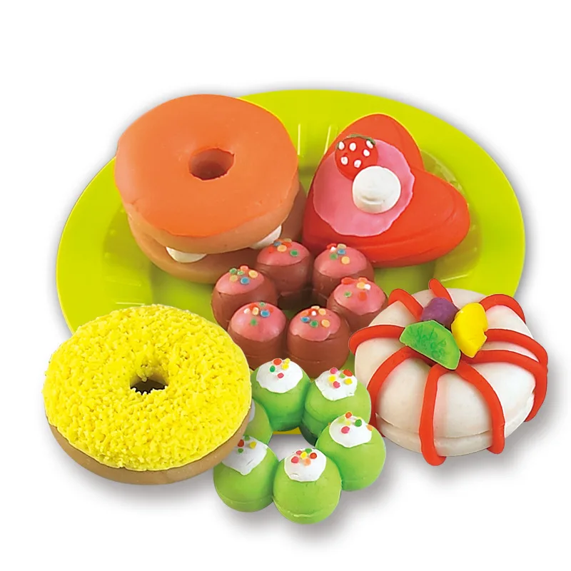 

Plasticene Colorful Mud Toys Light Clay Children Colored Clay Mould Set Donuts 5810-b