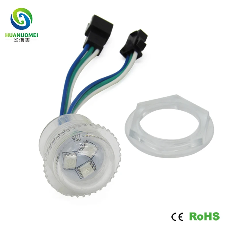 

Пиксельный светодиодный модуль 12 В 26 мм 3 светодиода s WS2811 5050 SMD RGB, адресный светодиодный модуль, источник светильник IP68, Рождественский цифровой ТВ-знак, полноцветная лампа