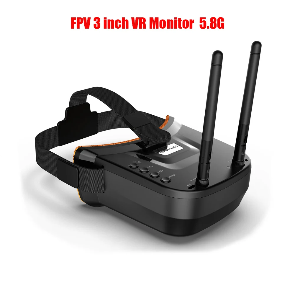 FPV-очки с 3-дюймовым монитором 5 8 ГГц 40 каналов 16:9 1200 мАч | Игрушки и хобби