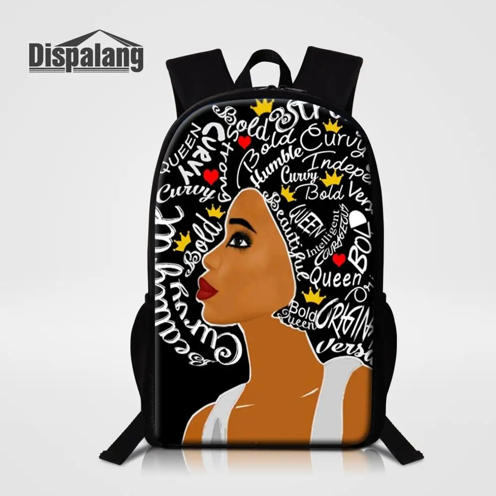 Backpack8 Dispalang Для женщин рюкзак в африканском стиле; Детские футболки для девочек, с принтом, школьные ранцы изготовленные на заказ распылитель ранцевого типа для с 16 дюймов Mochila Feminina, детский осенний популярный стильный DIY ранцы - Цвет: Backpack8