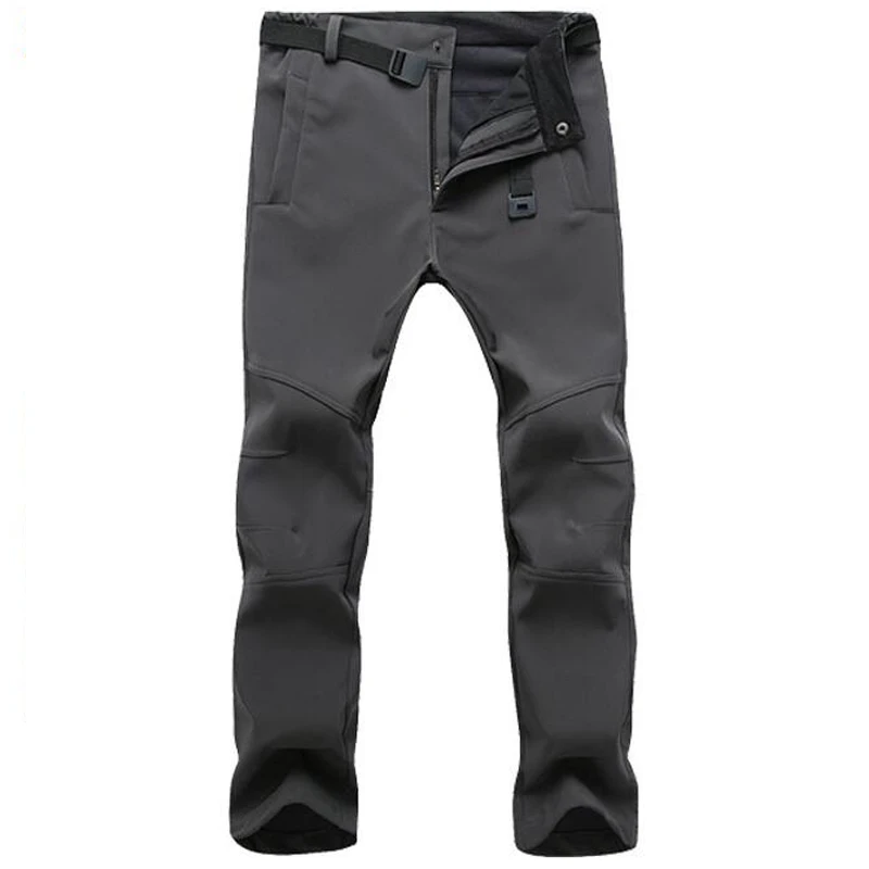 

Softshell Pants Thick Warm Winter Trousers Men Fleece Pants Waterproof Windproof Outwear Tactical Thermal Pants Free Shipping