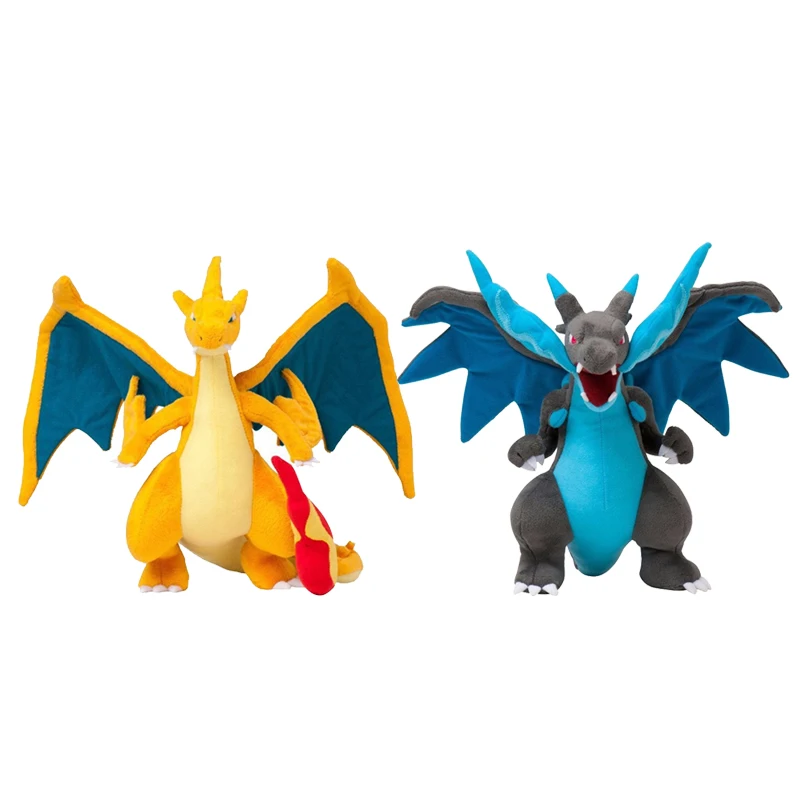 TAKARA TOMY, Покемон, динозавр, XY, плюшевый Чаризард, миллион магов, эволюция, желтый, синий, мягкая кукла, подарок для детей, игрушка ПКМ - Цвет: 2pcs