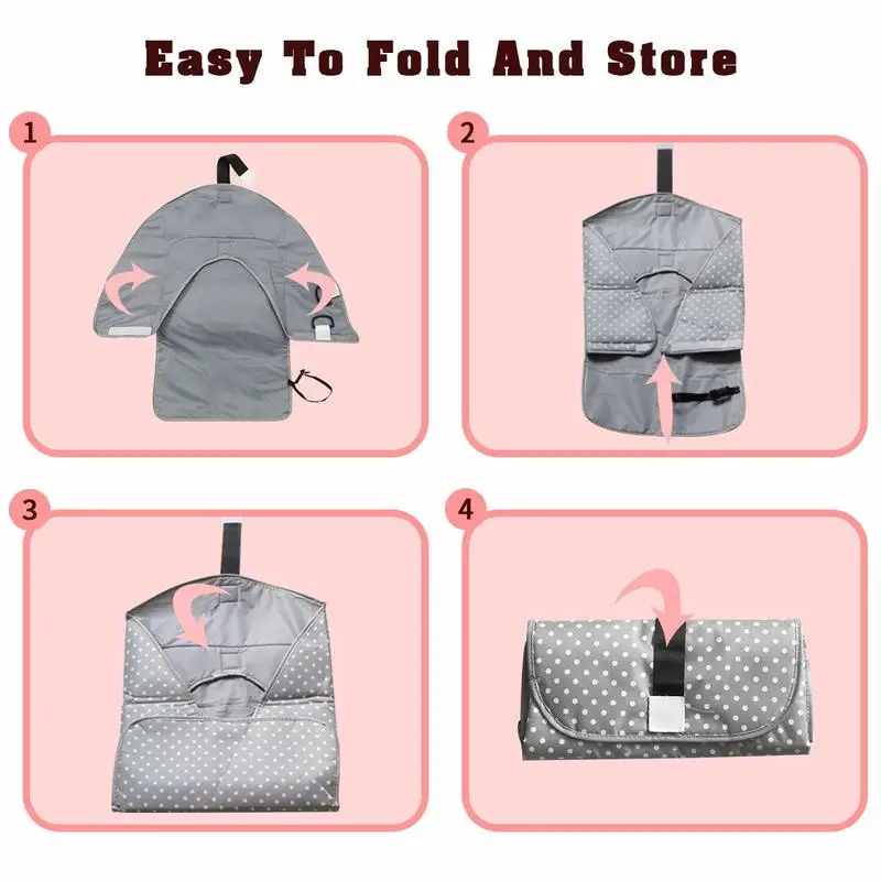 Changing Pad Portable Changing Mat Waterproof Edition Travel Diaper Changing Pad for Infant Nursery Dots Changing Mat Baby