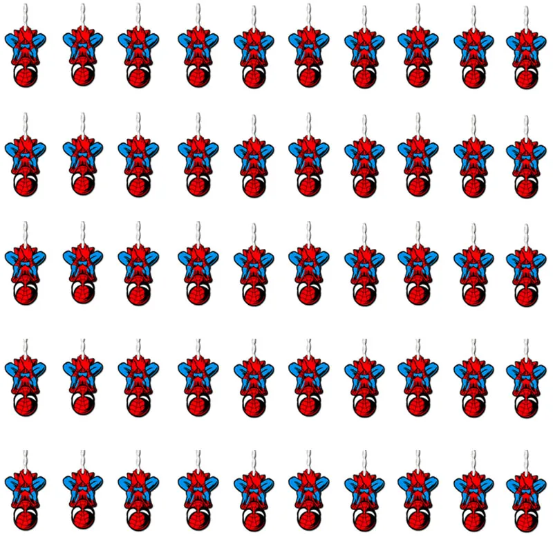 50PCS 1-50 шт Marvel Мультфильм Человек-паук наклейки ноутбук мобильный телефон чашка Чехол для гитары багаж водостойкие наклейки - Цвет: 50PCS