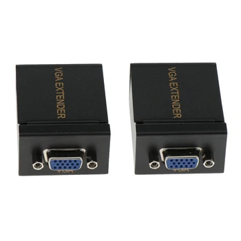 

VGA Extender Extention 30m CAT5/CAT6/RJ45 Cable Adapter Connector