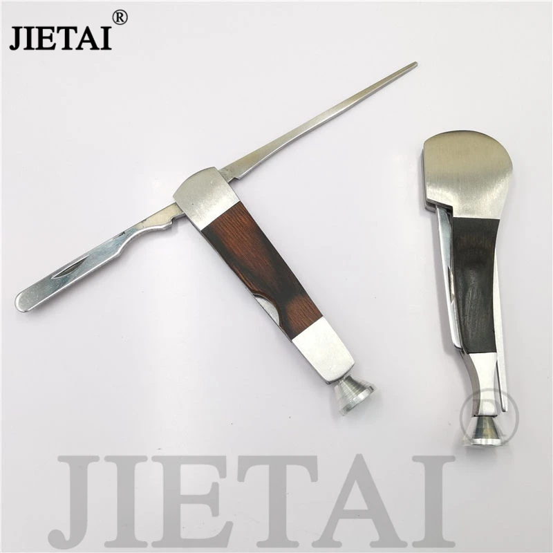 Wooden Smoke Knife Scraper Bar Pressure Rod Needle Repair Tobacco Pipes Accessories