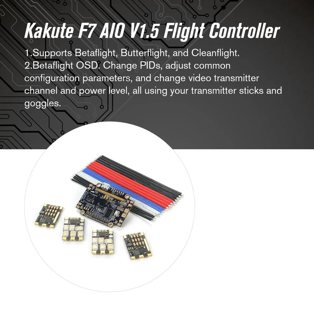 Holybro Kakute F7 AIO F7 V1.5 Контроллер полета w/OSD BEC и 4 шт. 65A BL_32 Tekko32 F3 металлический ESC комбо для радиоуправляемого дрона запчасти