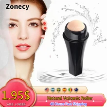 

2022 Face Oil Absorbing Roller Natural Volcanic Stone Blemish Remover Facial Shiny Changing Pores Oil Removal Massage Artifact