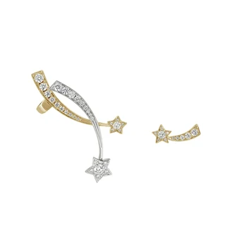 

Timeless Wonder Crystal Zirconia Star Stackable Rings Women Jewelry Statement Punk Hiphop Gothic Designer Runway Ins Fine 1537