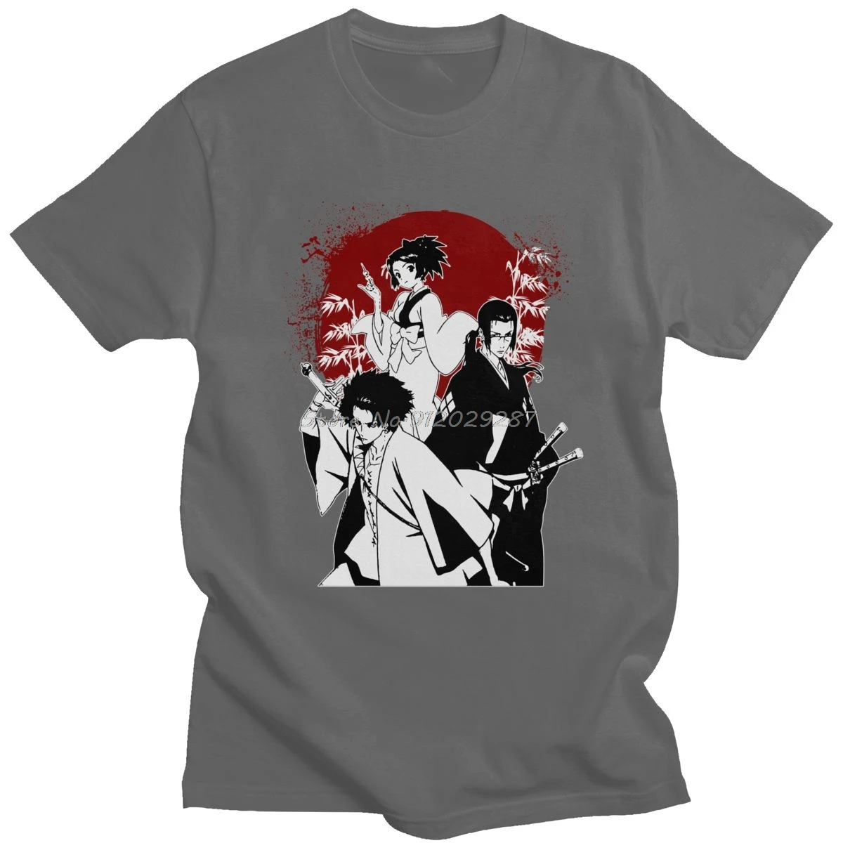 Samurai Champloo T Shirt For Men Cotton Awesome T-shirt Short