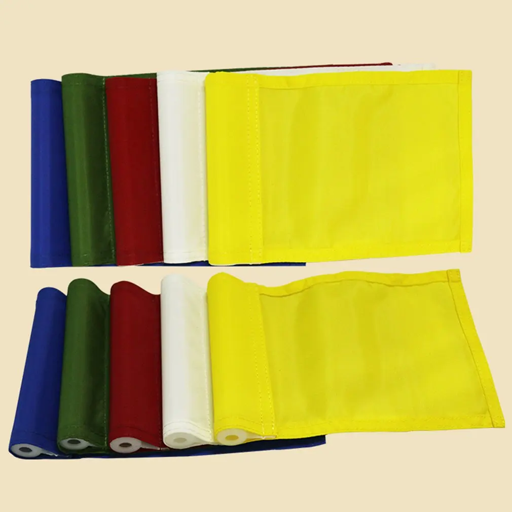 

2018 Outdoor sports matchGolf Flag Single Color Flag Green Flag Random