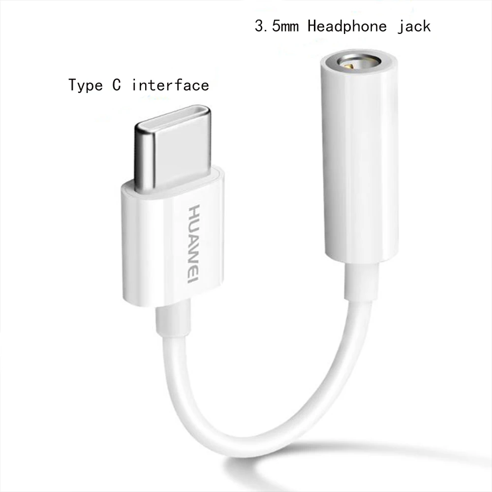 Аудиокабель HUAWEI с разъемом типа C 3 5 кабель для наушников USB на мм адаптер Huawei P10 P20