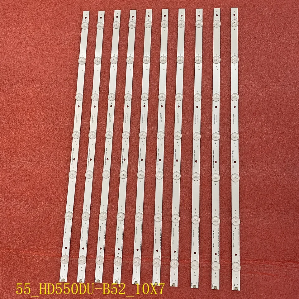 Kit 10 Barres LED Pour TV Hisense 55 Pouces – Modèle HD550DU-B52