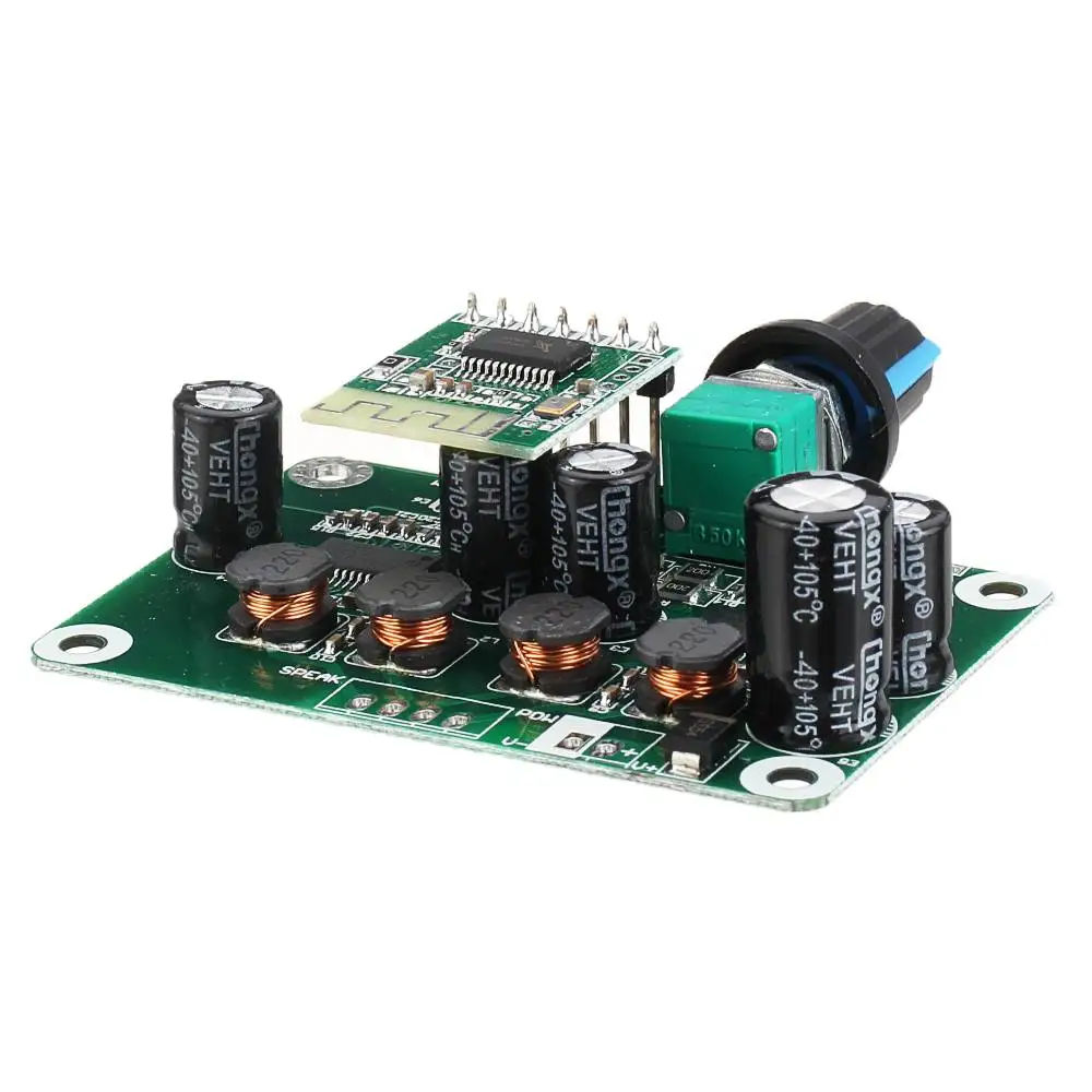 TPA3110 30 Вт+ 30W 12 V-24 V bluetooth 4,2 цифровой стерео аудио Мощность Плата усилителя ModuleCar для USB колонка, Портативная колонка