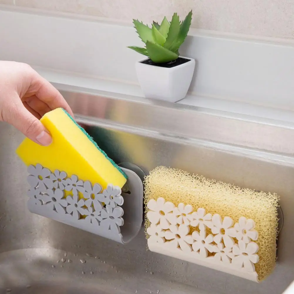 13 * 22cm storage rack useful suction cup sink soap sponge kitchen tool X11 | Дом и сад